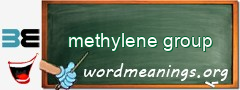 WordMeaning blackboard for methylene group